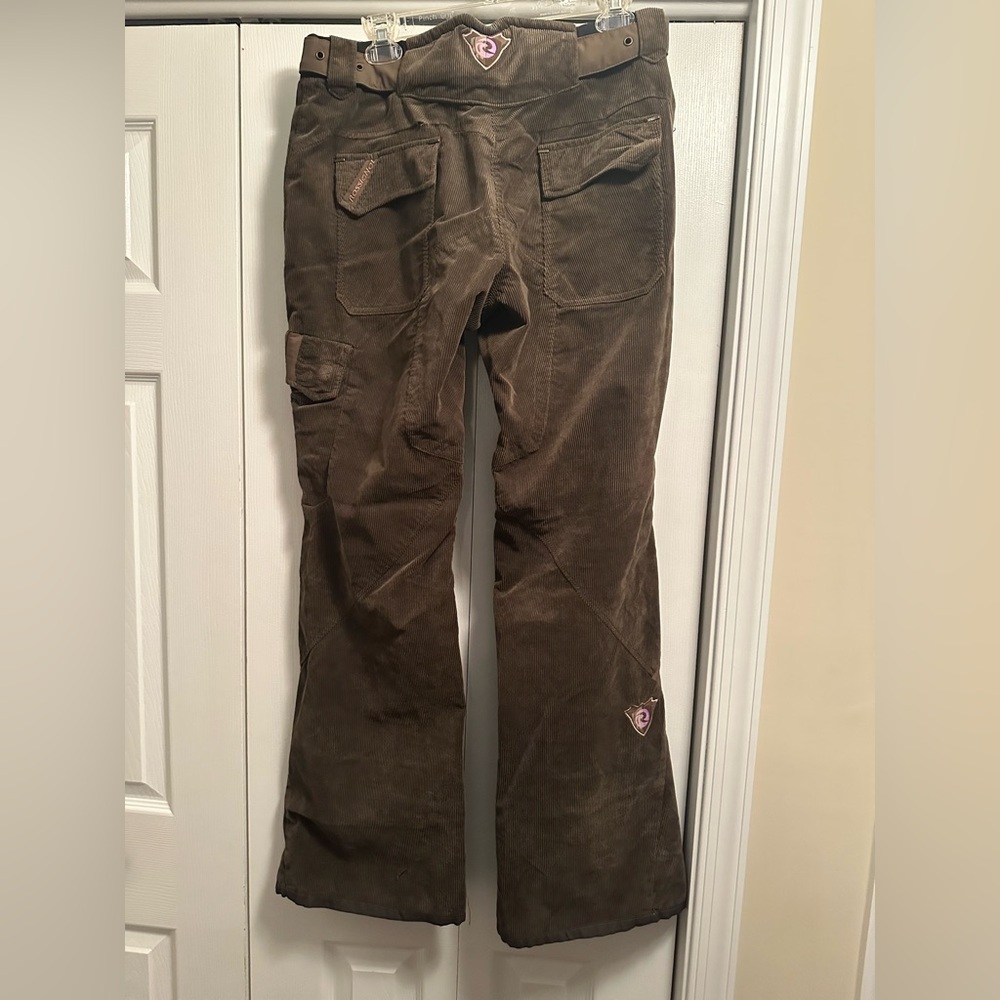 Rossignol  Corduroy Ski Pants/ Snow Pants olive green women’s M